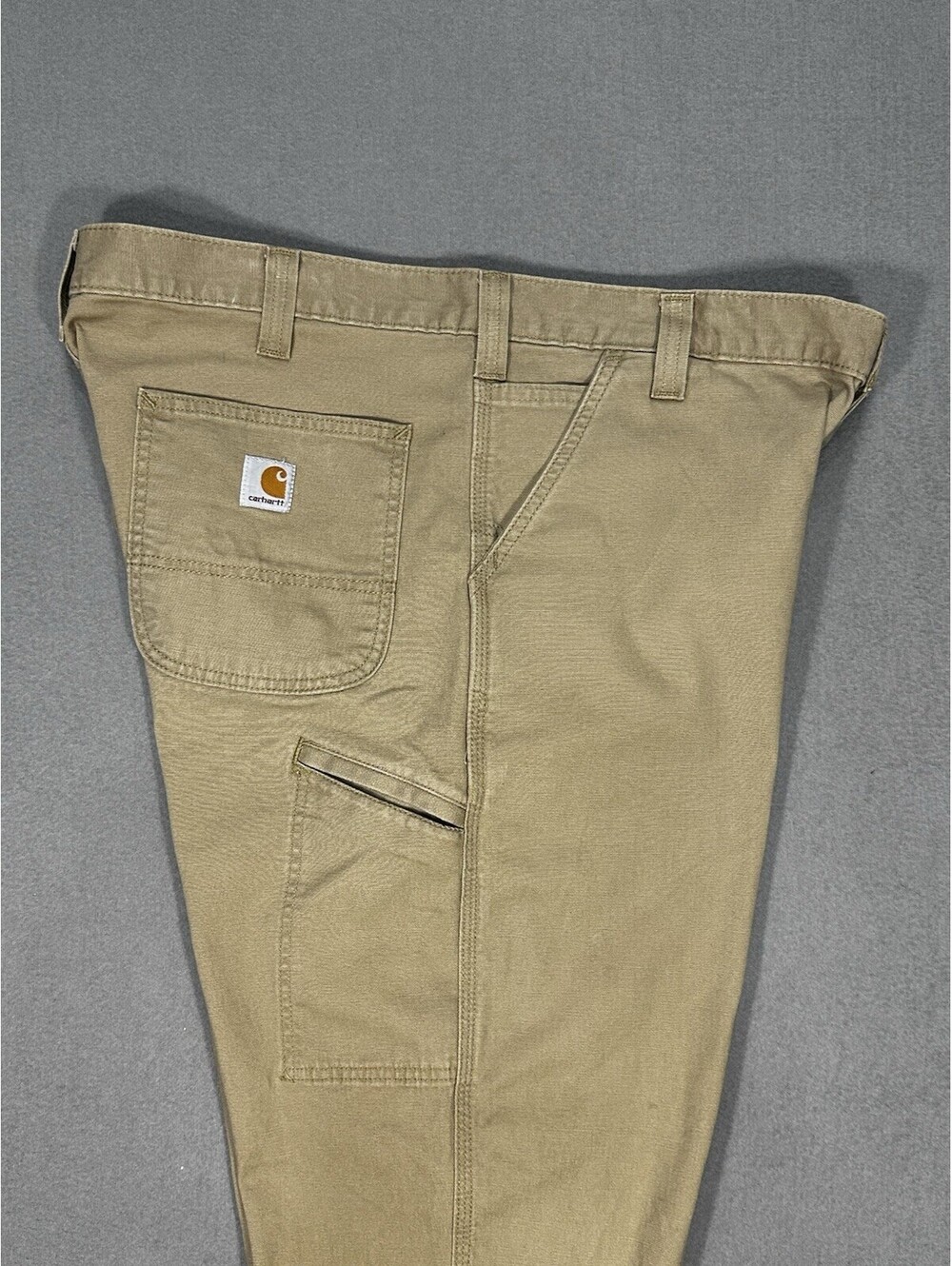 Carhartt Men’s 38x36 Relaxed Fit Carpenter Work Pants Brown Canvas